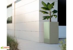 Jardinière Haute En Métal Thermolaqué – 50 X 50 X 100 Cm -Garanta Jardin Magasin profil pleinair jardiniere hg08977101