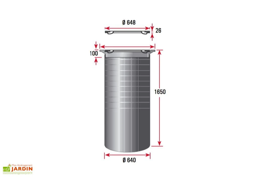 Puits En Polyéthylène à Enterrer 500 L 4 Puits En Polyéthylène à Enterrer 500 L – Image 2