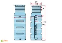 Puits En Polyéthylène à Enterrer 950 L 9 Puits En Polyéthylène à Enterrer 950 L -Garanta Jardin Magasin puits polyethylene a enterrer plastique 950l 3