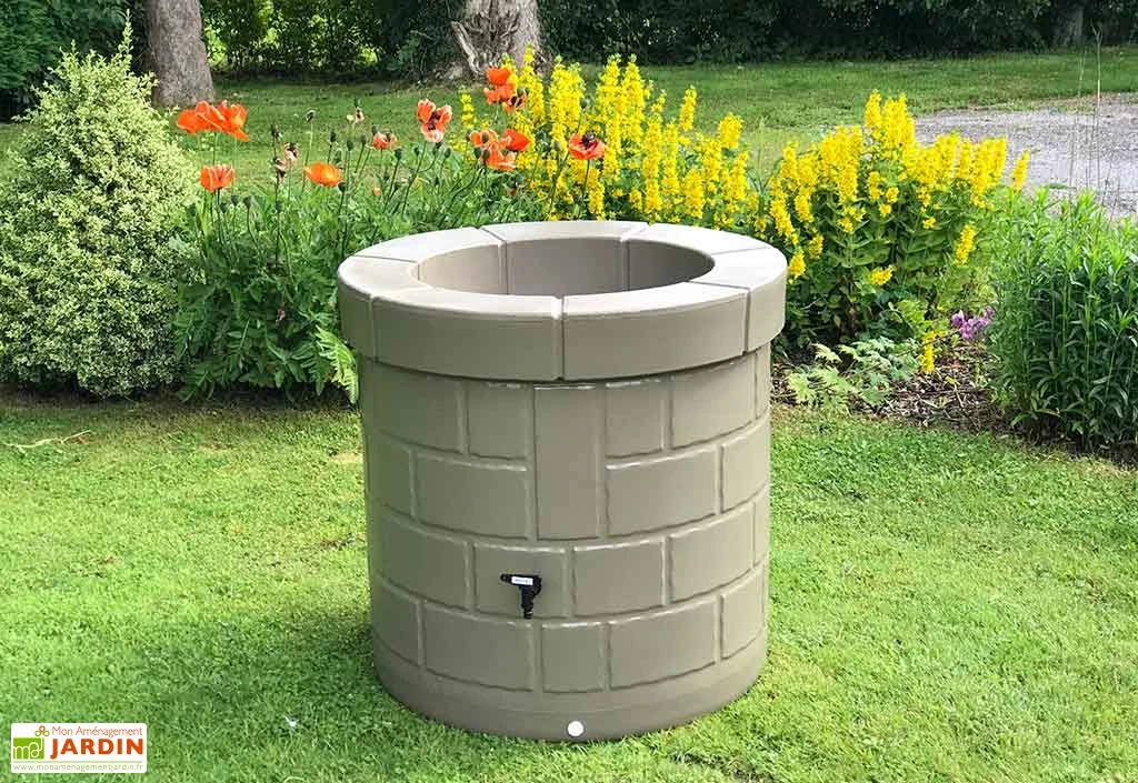 Récupérateur D’eau De Pluie Décoratif En Polyéthylène 340 L 3 Récupérateur D’eau De Pluie Décoratif En Polyéthylène 340 L