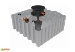 Cuve De Récupération D’eau De Pluie Enterrée – 5000 L Plate -Garanta Jardin Magasin recuperateur eau pluie enterree plat greenlife 5000l biovitor