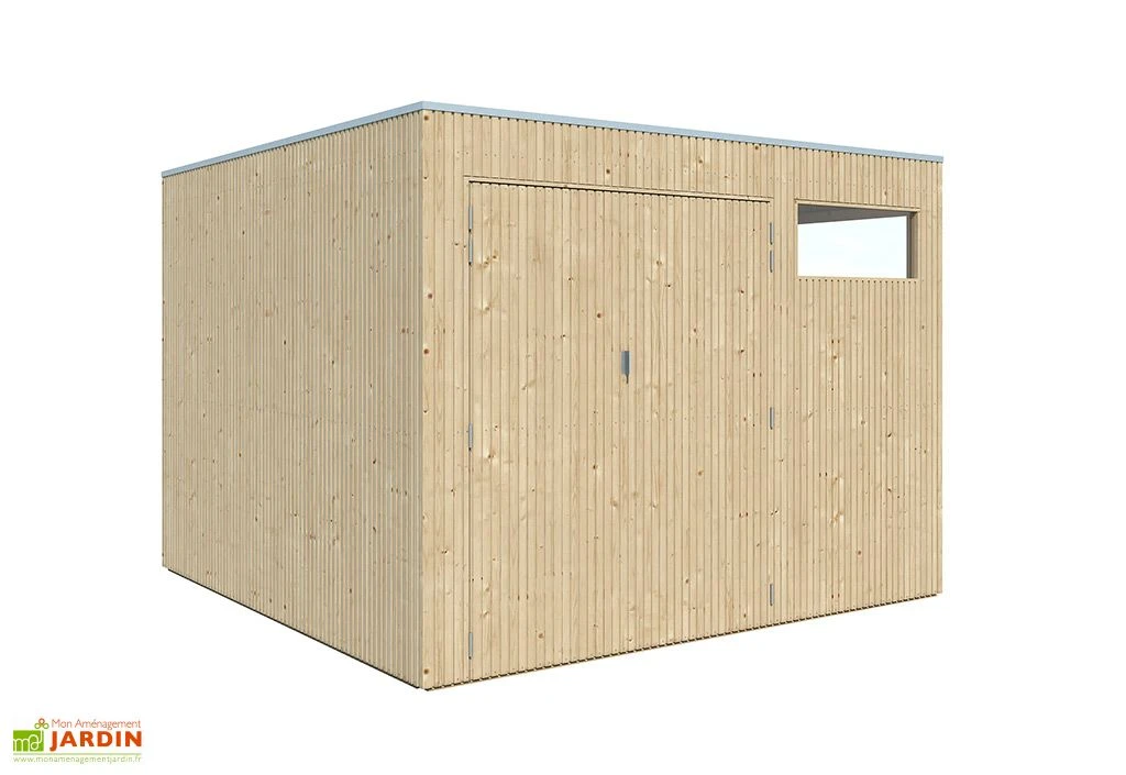 Abri De Jardin En Bois D’épicéa Brut 26 Mm – 8,8 M² 4 Abri De Jardin En Bois D’épicéa Brut 26 Mm – 8,8 M² – Image 2