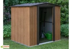 Abri De Jardin En Acier Galvanisé Imitation Bois Woodlake - 2,93 M² 8 Abri De Jardin En Acier Galvanisé Imitation Bois Woodlake - 2,93 M² -Garanta Jardin Magasin remise jardin metal imitation bois