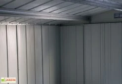 Abri De Jardin En Métal Galvanisé Anthracite Duramax 9 M² -Garanta Jardin Magasin renfort toiture abri jardin metal duramax duae1010pr 1