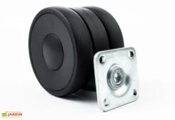 Roues En Polyamide Pour Coffre De Rangement Ø 6,5 Cm -Garanta Jardin Magasin roue vue ancrage