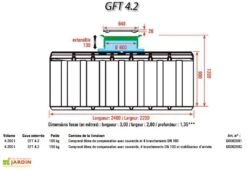 Cuve Récupérateur D'Eau Enterrée Projekt 4200 L 9 Cuve Récupérateur D'Eau Enterrée Projekt 4200 L -Garanta Jardin Magasin schema cuve plate gft4 3