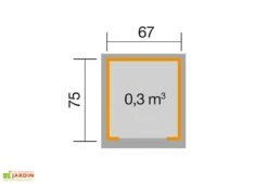 Abri Pour Robot Tondeuse En Bois D’épicéa 78 X 86 X 61 Cm -Garanta Jardin Magasin schema dimensions abri robot tondeuse bois