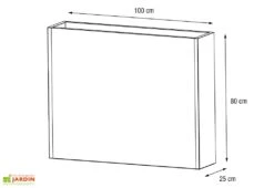 Jardinière En Métal Avec 3 Niveaux De Contenance - 100 X 25 X 80 Cm 8 Jardinière En Métal Avec 3 Niveaux De Contenance - 100 X 25 X 80 Cm -Garanta Jardin Magasin schema dimensions jardiniere hg