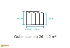 Halls Serre De Jardin Adossée En Verre Trempé Qube Lean-to 26 – 1,2 M² 11 Halls Serre De Jardin Adossée En Verre Trempé Qube Lean-to 26 – 1,2 M² -Garanta Jardin Magasin schema dimensions serre murale halls