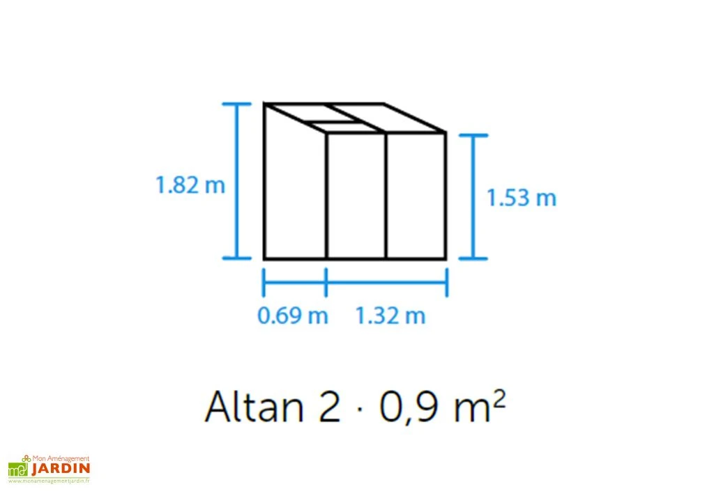 Halls Serre De Jardin Adossée En Polycarbonate Atlan 2 – 0,9 M² 4 Halls Serre De Jardin Adossée En Polycarbonate Atlan 2 – 0,9 M² – Image 2