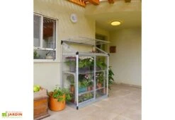 Serre Adossée En Aluminium Et Polycarbonate Lean To (63,5 X 125 Cm) -Garanta Jardin Magasin serre adossee aluminium polycarbonate lean to 63 5 x 125 cm