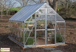 Serre De Jardin En Aluminium Et Polycarbonate Balance – Silver 2,44 M -Garanta Jardin Magasin serre alu polycarbonate balance silver canopia 1