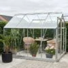 Halls Serre De Jardin En Aluminium Et Verre Trempé Popular 86 - 5 M² -Garanta Jardin Magasin serre aluminium verre popular 86 alu