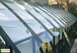 Serre Adossée Ancienne En Aluminium Et Verre Trempé 4mm Chambord 530x280 9 Serre Adossée Ancienne En Aluminium Et Verre Trempé 4mm Chambord 530x280 -Garanta Jardin Magasin serre ancienne en aluminium et verre trempe 4mm chambord toit 2