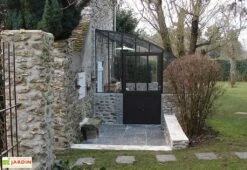 Serre Adossée Ancienne En Aluminium Et Verre Trempé 4mm Chambord 605x280 -Garanta Jardin Magasin serre ancienne en aluminium et verre trempe 4mm chambord 3