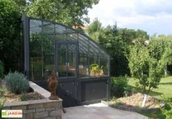 Serre Lams En Aluminium Et Verre Trempé Versailles - 16,94 M² -Garanta Jardin Magasin serre ancienne en aluminium et verre trempe 4mm versailles 1