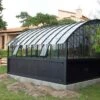 Serre Adossée Ancienne En Aluminium Et Verre Trempé 4mm Versailles 380x280m -Garanta Jardin Magasin serre ancienne en aluminium et verre trempe 4mm versailles 380x280 2
