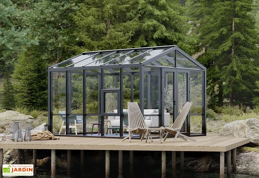 Serre De Jardin En Bois Et Verre Trempé – Myosotis 3 Serre De Jardin En Bois Et Verre Trempé – Myosotis