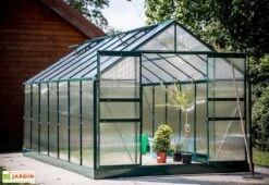 Serre De Jardin Polycarbonate 10,37m² Avec Base + 4 Lucarnes -Garanta Jardin Magasin serre de jardin polycarbonate 10 37m avec base 4 lucarnes 2