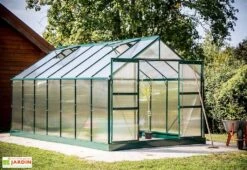 Serre De Jardin Polycarbonate 10,37m² Avec Base + 4 Lucarnes -Garanta Jardin Magasin serre de jardin polycarbonate 10 37m avec base 4 lucarnes 3