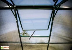 Serre De Jardin Polycarbonate 10,37m² Avec Base + 4 Lucarnes -Garanta Jardin Magasin serre de jardin polycarbonate 10 37m avec base 4 lucarnes 6