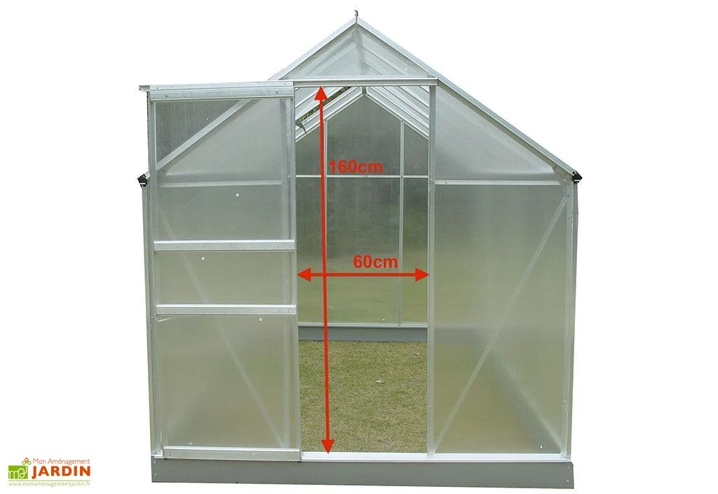 Serre De Jardin Polycarbonate 2,39 M² (188x127) 4 Serre De Jardin Polycarbonate 2,39 M² (188x127) – Image 2