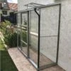 Serre De Jardin Adossée En Verre Lams 1,3 M² - Melissa Alu Naturel -Garanta Jardin Magasin serre jardin adossee aluminium verre trempe melissa