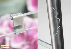 Serre De Jardin Adossée En Verre Lams 1,3 M² - Melissa Alu Naturel -Garanta Jardin Magasin serre jardin adossee aluminium verre trempe melissa 3