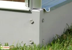 Serre De Jardin Adossée En Verre Lams 1,3 M² - Melissa Alu Naturel -Garanta Jardin Magasin serre jardin adossee aluminium verre trempe melissa 4