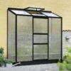 Halls Serre De Jardin Adossée En Polycarbonate Atlan 3 – 1,3 M² -Garanta Jardin Magasin serre jardin adossee polycarbonate