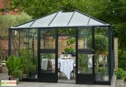 Jardin D’Hiver En Verre Trempé Alu Anthracite 13,5 M² – Juliana Oase -Garanta Jardin Magasin serre jardin aluminium anthracite verre trempe juliana oase 10
