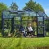 Serre De Jardin Verre Trempé Alu Anthracite 13 M² – Juliana Orangeri -Garanta Jardin Magasin serre jardin aluminium anthracite verre trempe juliana orangerie 2