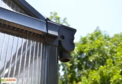 Serre De Jardin En Aluminium Et Polycarbonate Glory 11,8 M² - Grise -Garanta Jardin Magasin serre jardin aluminium polycarbonate glory 11 8 m 5