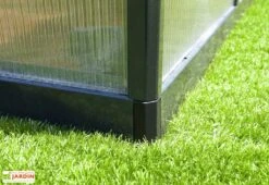 Serre De Jardin En Aluminium Et Polycarbonate Glory 14,7 M² - Grise -Garanta Jardin Magasin serre jardin aluminium polycarbonate glory 14 7 m 7
