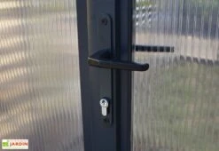 Serre De Jardin En Aluminium Et Polycarbonate Glory 6 M² - Grise -Garanta Jardin Magasin serre jardin aluminium polycarbonate glory 6 m 4