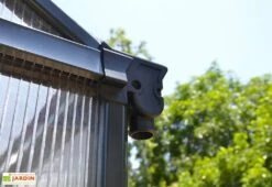 Serre De Jardin En Aluminium Et Polycarbonate Glory 6 M² - Grise -Garanta Jardin Magasin serre jardin aluminium polycarbonate glory 6 m 6