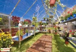 Serre De Jardin En Aluminium Et Polycarbonate Octave 9 M² -Garanta Jardin Magasin serre jardin aluminium polycarbonate octave 9 m 4