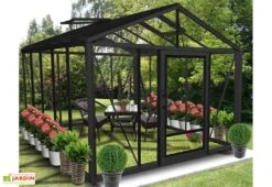 Serre De Jardin En Aluminium Et Verre Trempé Supra 12 M² 10 Serre De Jardin En Aluminium Et Verre Trempé Supra 12 M² -Garanta Jardin Magasin serre jardin aluminium supra 315x380 cm 1