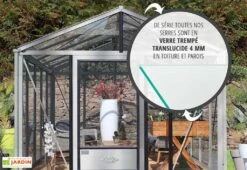 Serre De Jardin En Aluminium Et Verre Trempé Supra 16,7 M² -Garanta Jardin Magasin serre jardin aluminium supra 530x315 cm 1