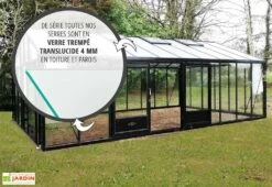 Serre De Jardin En Aluminium Et Verre Trempé Supra 34,7 M² -Garanta Jardin Magasin serre jardin aluminium supra 753x460 cm 1