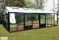 Serre De Jardin En Aluminium Et Verre Trempé Supra 34,7 M² -Garanta Jardin Magasin serre jardin aluminium supra 753x460 cm