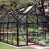 Halls Serre De Jardin En Aluminium Et Verre Horticole Magnum 128 – 9,9 M² -Garanta Jardin Magasin serre jardin aluminium verre horticole magnum 128 noir