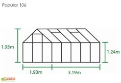 Halls Serre De Jardin En Aluminium Et Verre Horticole Popular 106 (6,2 M²) 11 Halls Serre De Jardin En Aluminium Et Verre Horticole Popular 106 (6,2 M²) -Garanta Jardin Magasin serre jardin aluminium verre horticole popular 106 62m