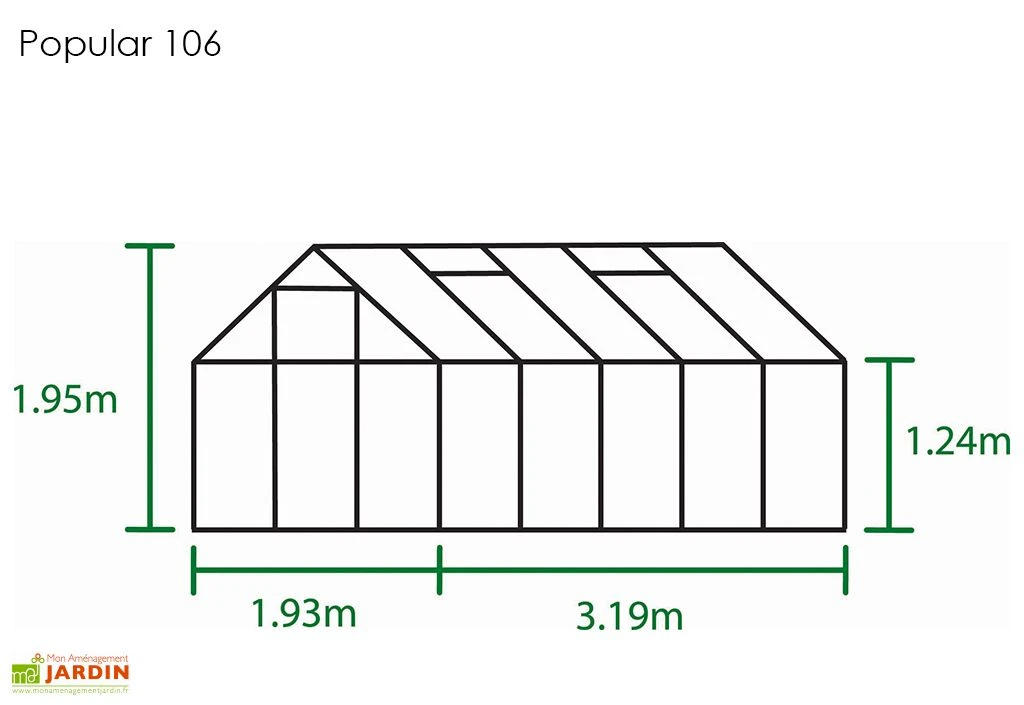 Halls Serre De Jardin En Aluminium Et Verre Horticole Popular 106 (6,2 M²) 6 Halls Serre De Jardin En Aluminium Et Verre Horticole Popular 106 (6,2 M²) – Image 4