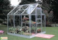 Halls Serre De Jardin En Aluminium Et Verre Popular 66 (3,8 M²) -Garanta Jardin Magasin serre jardin aluminium verre popular 66 38m 2