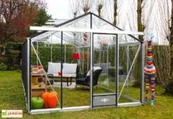 Serre De Jardin En Aluminium Et Verre Trempé Essentia 18,7 M² -Garanta Jardin Magasin serre jardin aluminium verre trempe essentia 187m