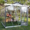 Serre De Jardin En Aluminium Et Verre Trempé Essentia 7,3 M² -Garanta Jardin Magasin serre jardin aluminium verre trempe essentia 73m