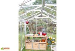 Serre De Jardin En Aluminium Et Verre Trempé Essentia 7,3 M² -Garanta Jardin Magasin serre jardin aluminium verre trempe essentia 73m 3