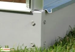 Serre De Jardin En Alu Et Verre Trempé Lams 12,9 M² - Laurus Alu Naturel -Garanta Jardin Magasin serre jardin aluminium verre trempe laurus lams 13m2 brut 1