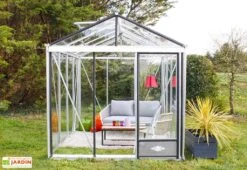 Serre De Jardin En Aluminium Et Verre Trempé Luxia 7,3 M² -Garanta Jardin Magasin serre jardin aluminium verre trempe luxia 73m 2